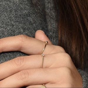 Mejuri Sphere Ring 14K solid gold size 7